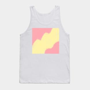 Yellow orange watercolor art design Tank Top